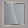 Зеркало LEMARK MIOBLACK 100х80 см с интерьерной подсветкой, с подогревом LM100ZM-black